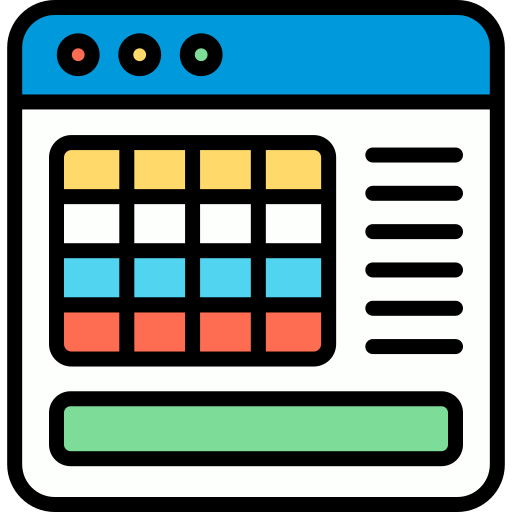 calendario en línea icono gratis