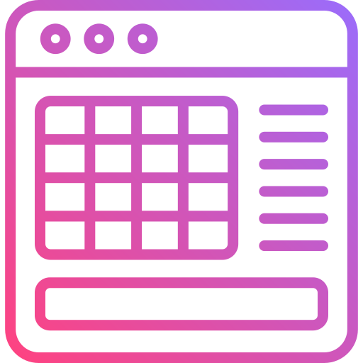 calendario en línea icono gratis