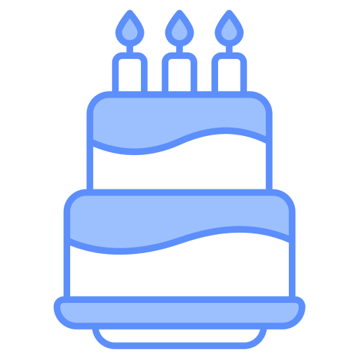 pastel de cumpleaños icono gratis