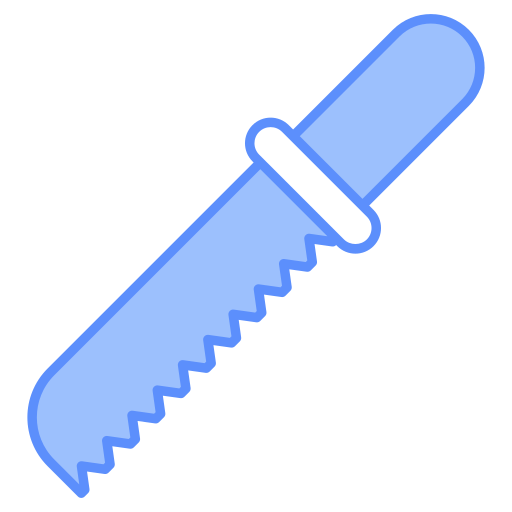 cuchillo para el pan icono gratis