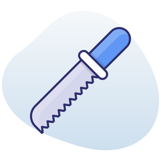 cuchillo para el pan icono gratis