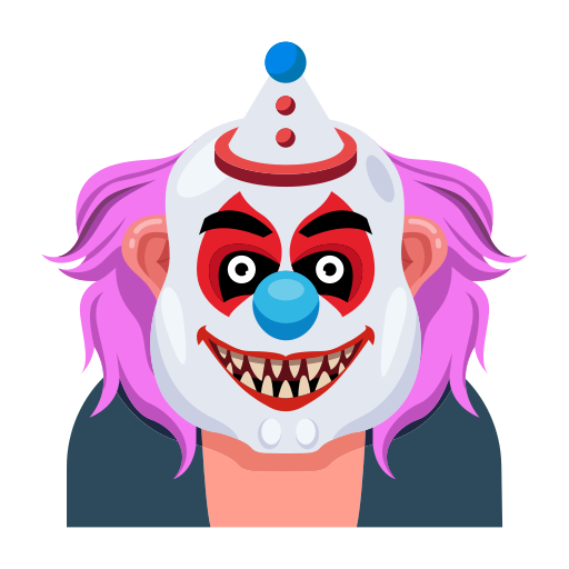 máscara de payaso icono gratis