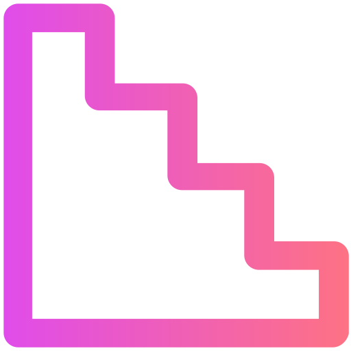 escaliers Icône gratuit