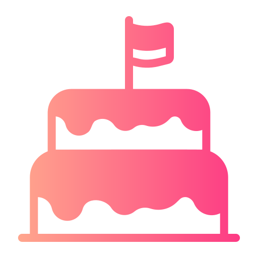 pastel de cumpleaños icono gratis