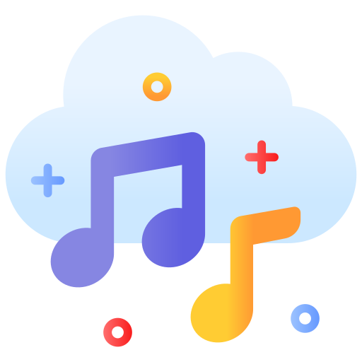 nube de música icono gratis