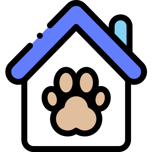 Animal shelter Detailed Rounded Lineal color icon