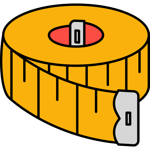 cinta métrica icono gratis