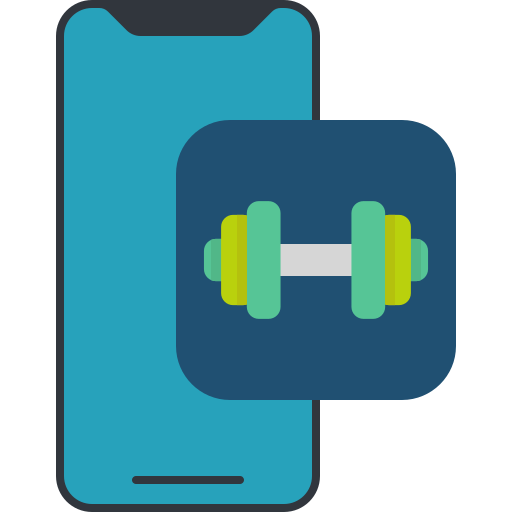 aplicación de fitness icono gratis