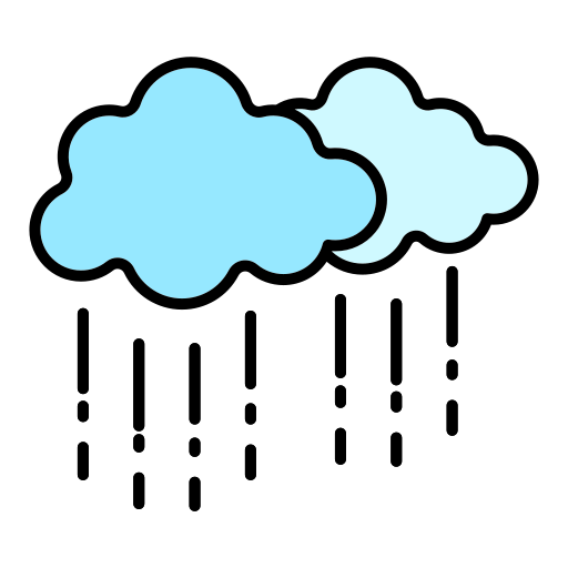 nube de lluvia icono gratis