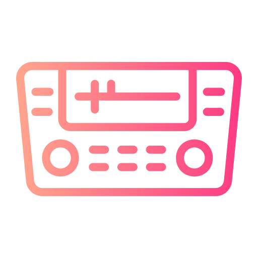 Car audio free icon Car audio free icon