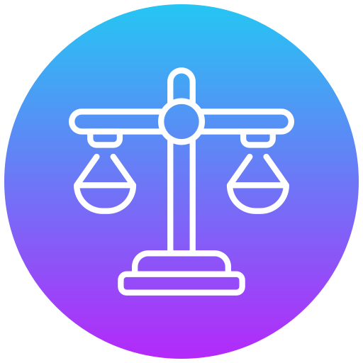 escala de justicia icono gratis