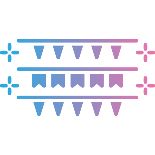 Bunting free icon