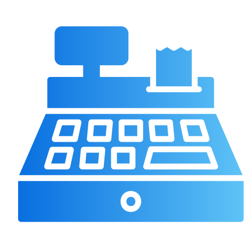 caja registradora icono gratis