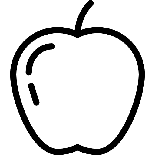 back and whitle apple icon