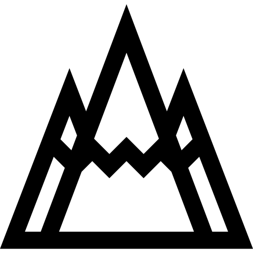 montañas icono gratis