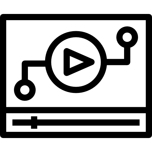 reproductor de video icono gratis