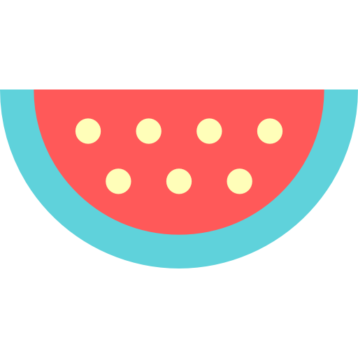 Watermelon Basic Straight Flat icon