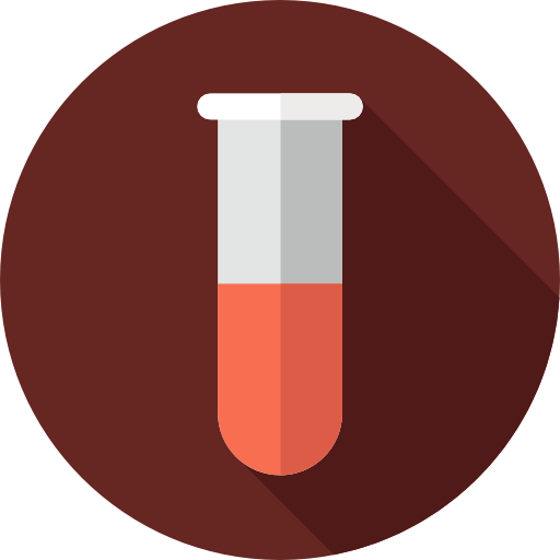 Test tube Flat Circular Flat icon