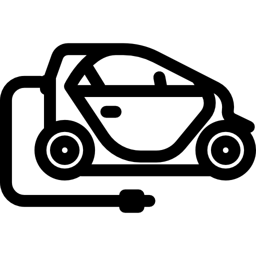 coche eléctrico icono gratis