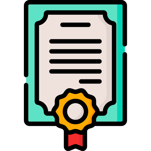 Certificate free icon