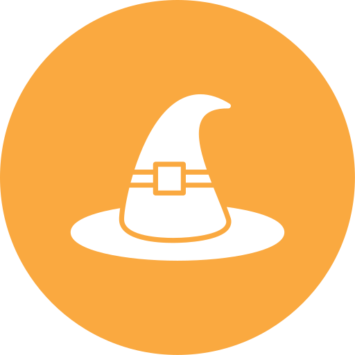 sombrero de bruja icono gratis