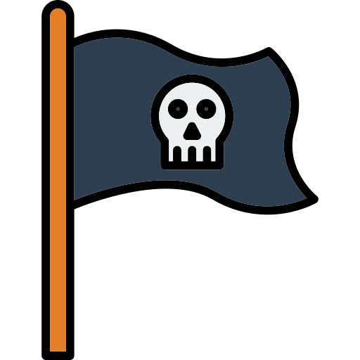 bandera pirata icono gratis