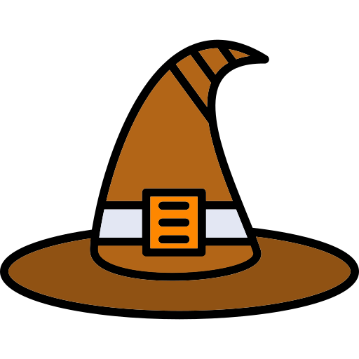 sombrero de bruja icono gratis