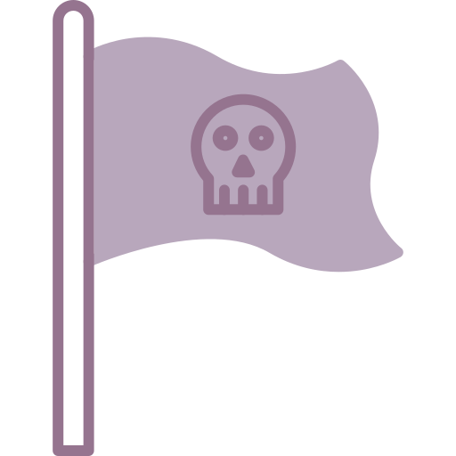 bandera pirata icono gratis