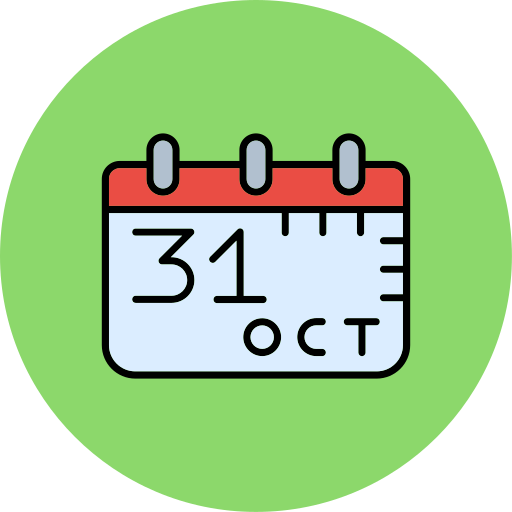 31 de octubre icono gratis