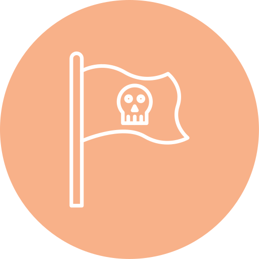 bandera pirata icono gratis