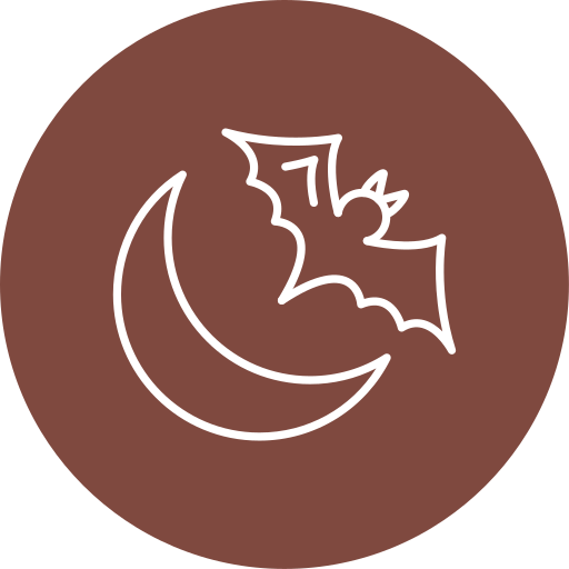 luna de halloween icono gratis