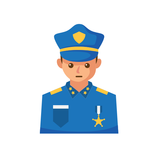policía icono gratis