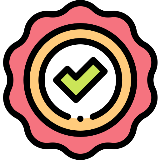 Badge Detailed Rounded Lineal color icon