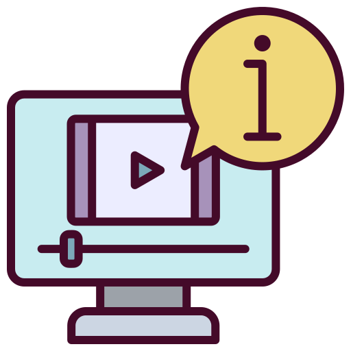 vídeotutorial icono gratis