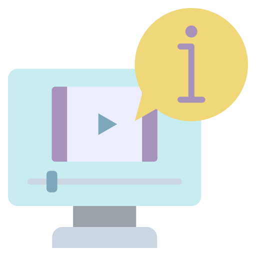 vídeotutorial icono gratis