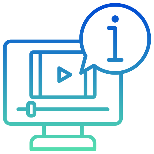 vídeotutorial icono gratis