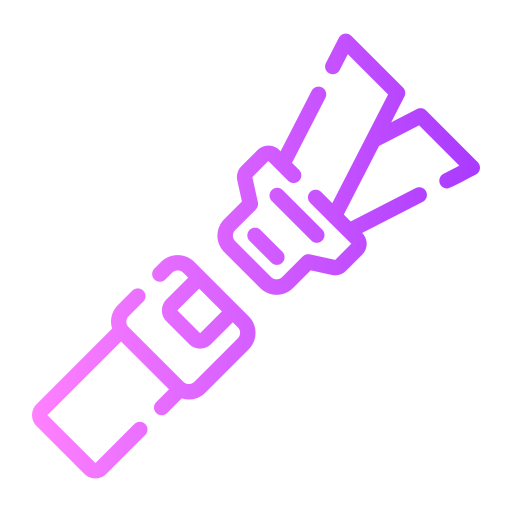 cinturón de seguridad icono gratis