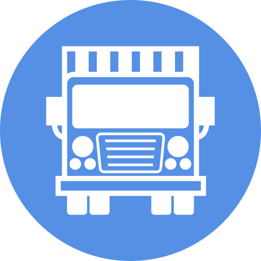 camión de reparto icono gratis