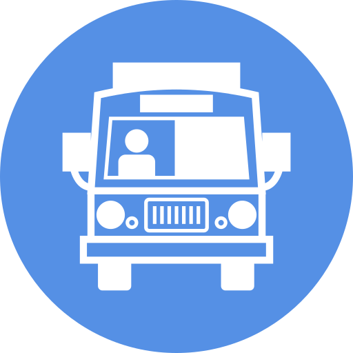 camión de reparto icono gratis