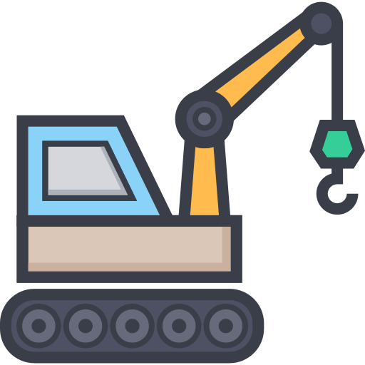 excavadora icono gratis