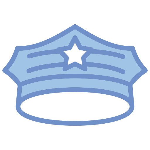 sombrero de policia icono gratis