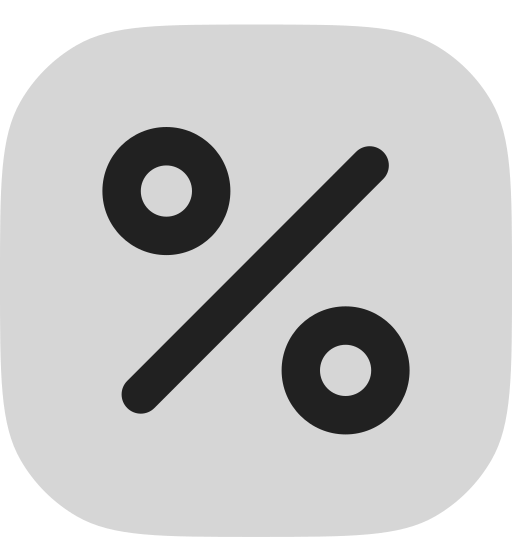 prozentsatz kostenlos Icon prozentsatz kostenlos Icon