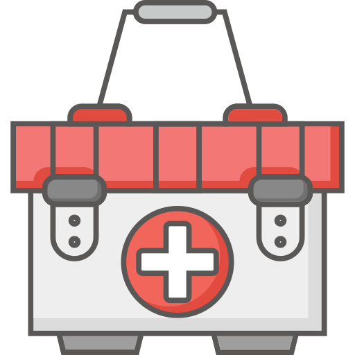 caja médica icono gratis