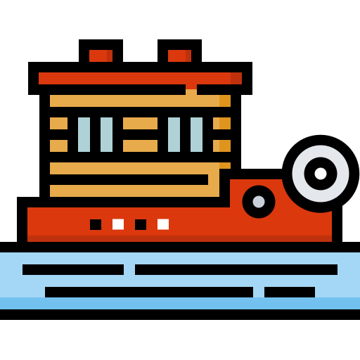 casa flotante icono gratis