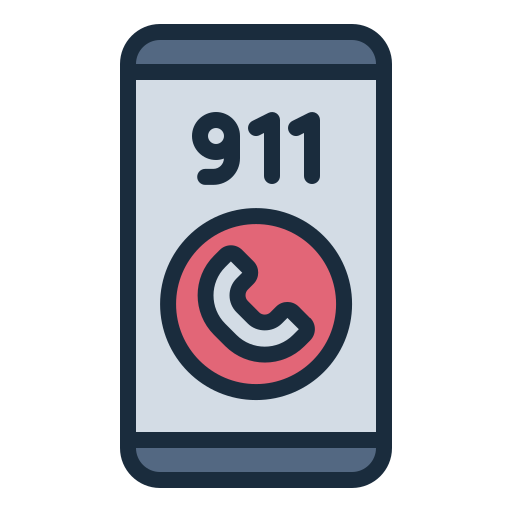 llamada al 911 icono gratis