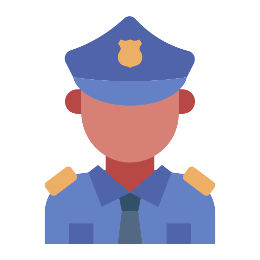 police Icône gratuit police Icône gratuit