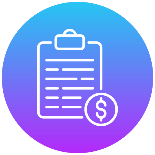 presupuesto icono gratis