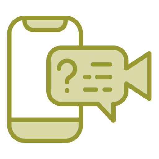 Video chat free icon