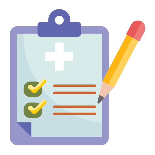 historial médico icono gratis