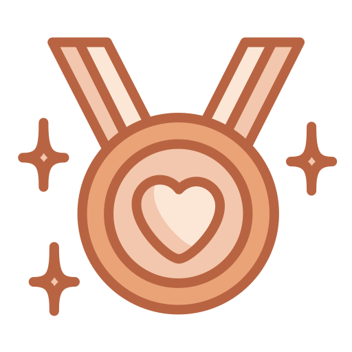 insignia del corazón icono gratis